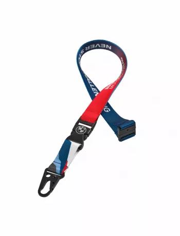 CORREA PARA EL CUELLO PARA DEPORTES DE MOTOR AZUL/ROJO