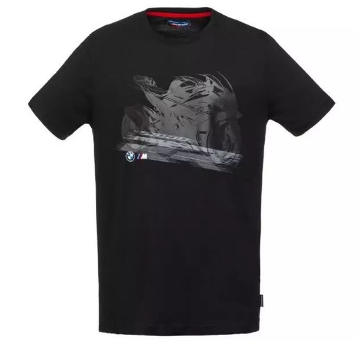 [76 61 5 A81 2F2] CAMISETA RR CABALLERO NEGRO (L)