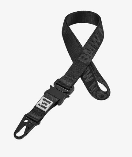 [76 61 5 A87 067] CINTA COLGAR MAKE LIFE A RIDE NEGRO